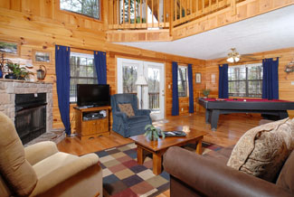 Pigeon Forge Tennessee Vacation Two Bedroom Chalet Rental